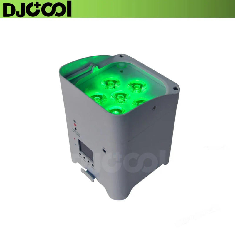 Description Picture 4 of item4pcs LED Battery Par Light with Bag 6x18w RGBWAUV 6in1 Stage Lighting Bag  Auto/Sound/DMX/Wifi/APP/Remote Wireless Par