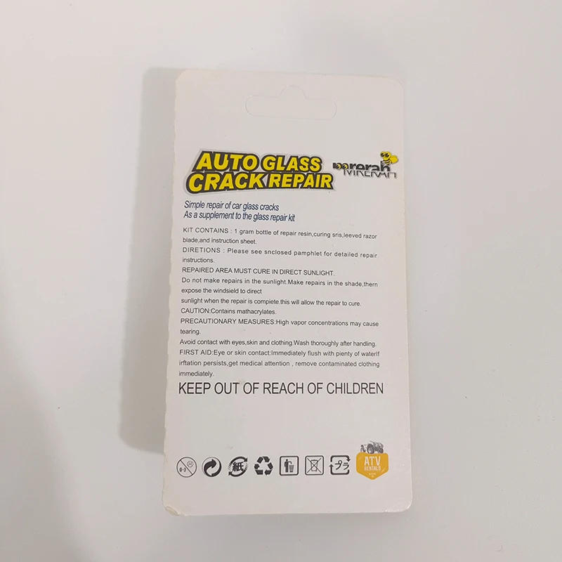 Description Picture 2 of itemNew Glass Repair Fluid Front Windshield Scratches Repair Windshield Cracks Non-trace Adhesive Reduction