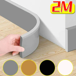 3D Thickened Wall Stickers Skirting Line Waterproof Enclosure Self Adhesive Sticker Wall Furniture Corner Anti-collision Tape