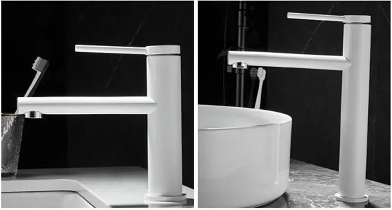 Description Picture 5 of itemBasin Faucet Brass Bathroom Mixer Tap Black/Grey Wash  Single Handle Hot and Cold