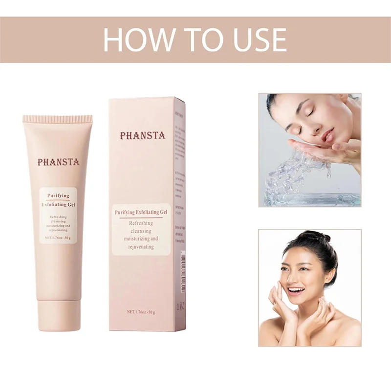 Description Picture 3 of itemFace Purifying Exfoliating Gel,Pore Cleansing Skincare,Body Exfoliator Scrub,Facial Refreshing Moisturizing Rejuvenating Cleaner