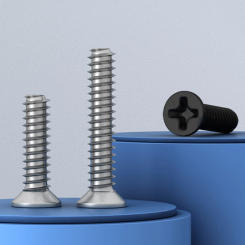 Cross Flat Head Self Tapping Mini Screw Flat Tail M1.4 M1.7 M2-M4 Nickel Plating/Carbon Steel Countersunk Head Phillips Screws