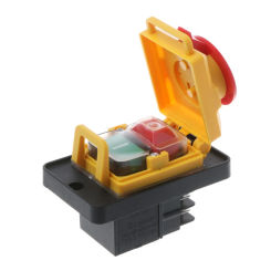 Electromagnetic switch KJD12 12A 250V magnetic start button 120V red and green button starter 4 pin/6 pin