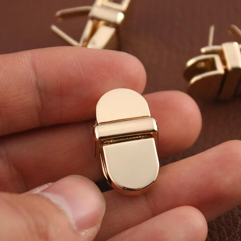 Description Picture 4 of item1PC Push Lock DIY Metal Clasp for Handbag, Mini Push Locks  For Shoulder Bag Purse Bag Leathercraft Accessories, Metal Buckle