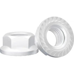 DIN6923 Aluminum 6061 Hexagonal Flange Nut Flower Nut Anti-skid Anti-loose M5-M10