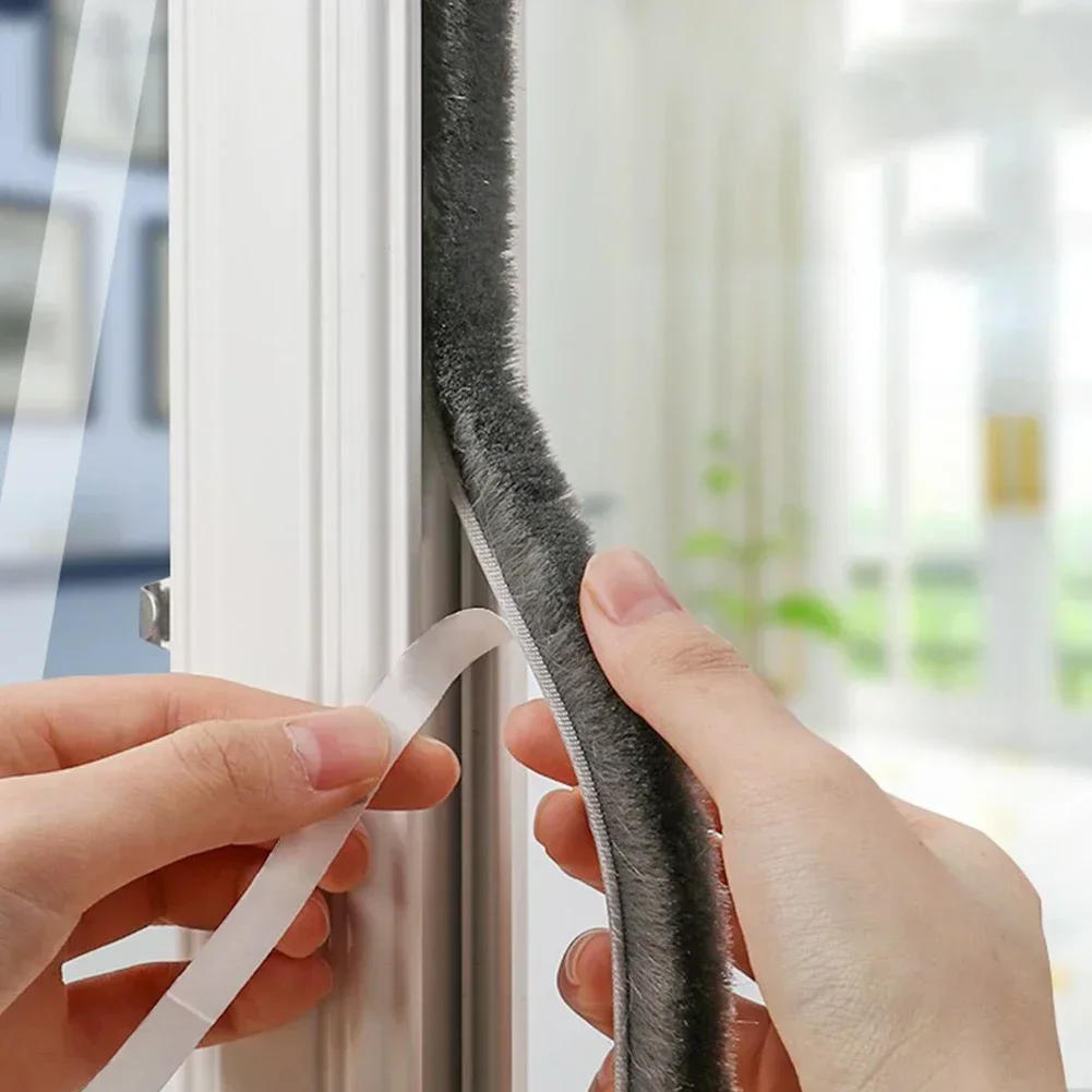 Description Picture 3 of item10m Self Adhesive Brush Strip Door Window Weather Stripping Sliding Door Sound Insulation Dust Sealing Strip Anti Bug Seal Tape