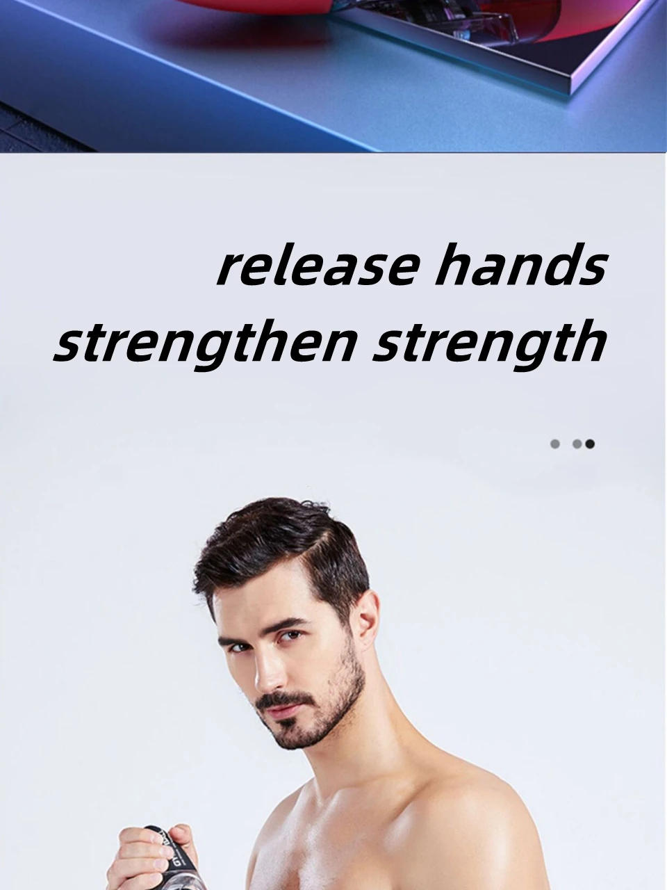 Description Picture 3 of itemGyro Ball Colorful LED Light Power Wrist Ball Hand Strengthener Autostart Gyroball Grip Muscle Relax Exerciser Workout Equipment
