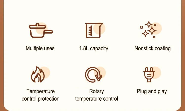 Description Picture 3 of item110V/220V Electric Rice Cooker Multifunctional Stew Pan Non-stick Cookware for Kitchen Offer Multicooker Hot Pot Home Appliance