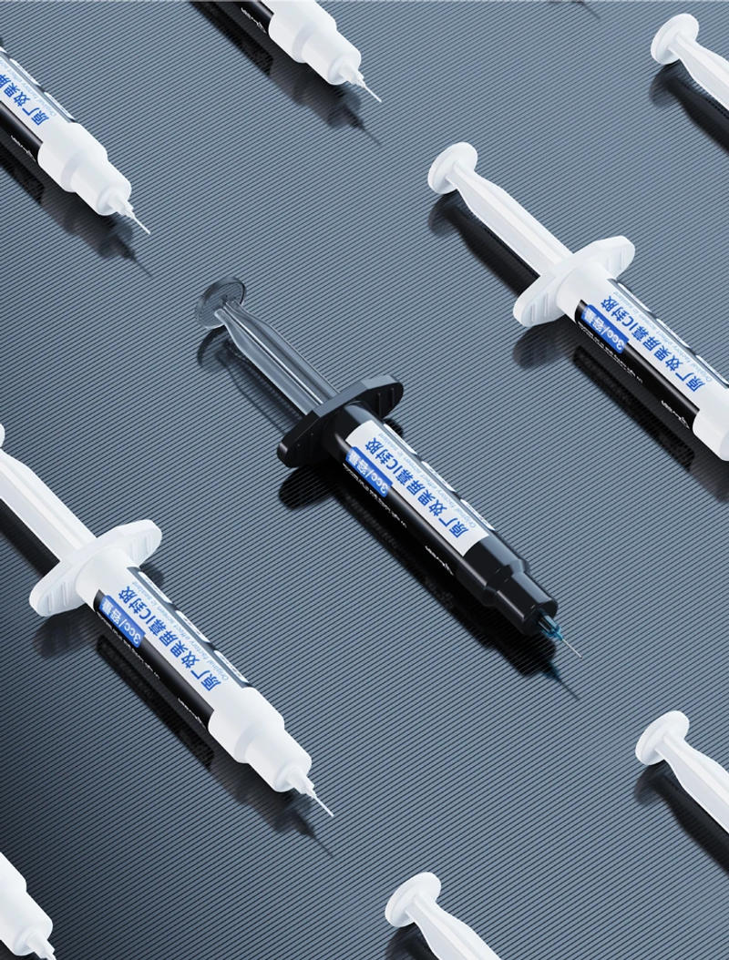 Description Picture 6 of item1Pcs Original factory effect screen IC sealant For iPhone maintenance CPU NAND IC chip black sealant 30 seconds UV curing glue