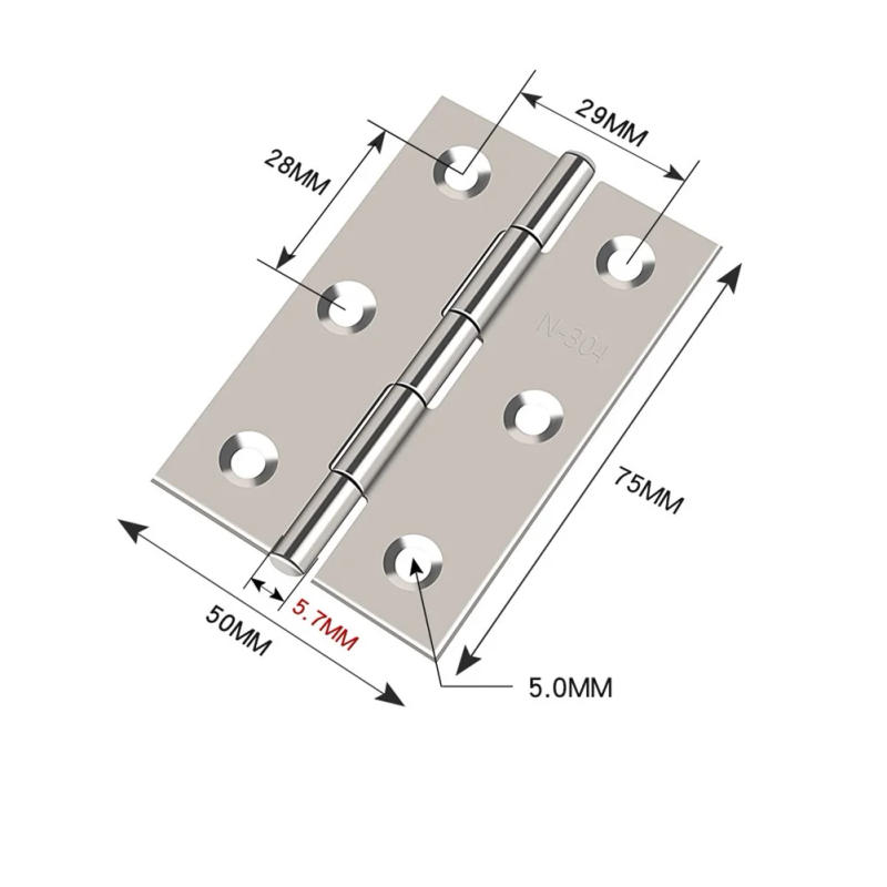 Description Picture 4 of itemDoor Hinge Hinge Wooden Doors Hardware High-gloss Polish Hinges Ball Room Doors 10pcs Bearing Butt High Quality