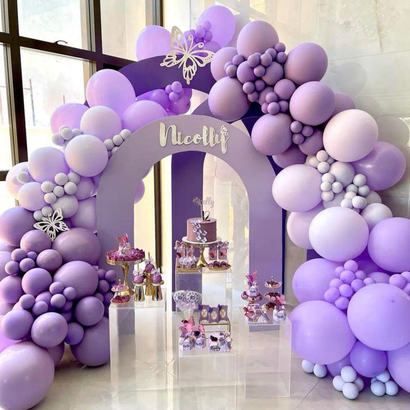Description Picture 3 of item126pcs Purple 3D Butterfly Balloons Arch Garland Kit for Baby Shower Decorations for Girl Wedding Valentines Party Decorations