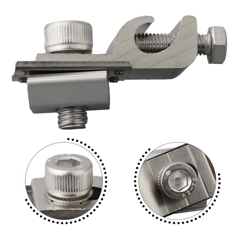 Description Picture 5 of itemSolar Panel Mounting Bracket Clamps Ground Lugs Fasteners Photovoltaic Support Home Improvement Solar Part For Automobiles Ships