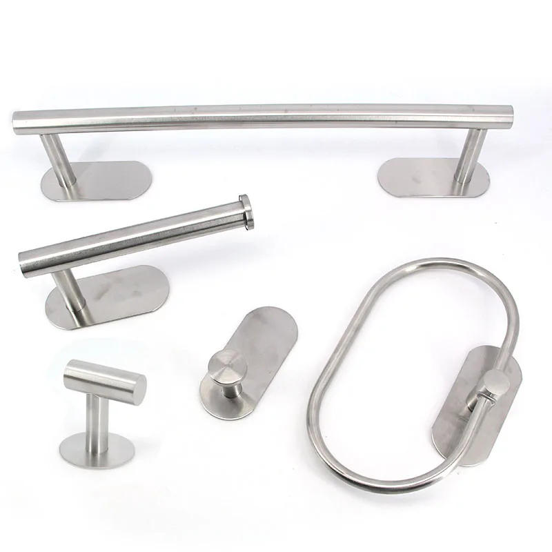 Description Picture 2 of itemTowel Bar for Bathroom No Drilling Stainless Steel without  Bathroom Accessories Sets Toilet Tissue Roll Paper Holder Rack R23