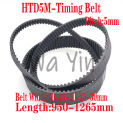 HTD5M Rubber Toothed Belt Width10-15-20-25-30mm Circumference 950-1265mm Lndustrial Transmission Belt Timing Belt