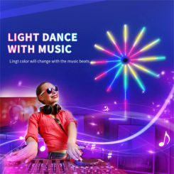 Led Fireworks Lights High Brightness Energy Saving IP25 Protection Lights Strip For Bedroom Party Decor