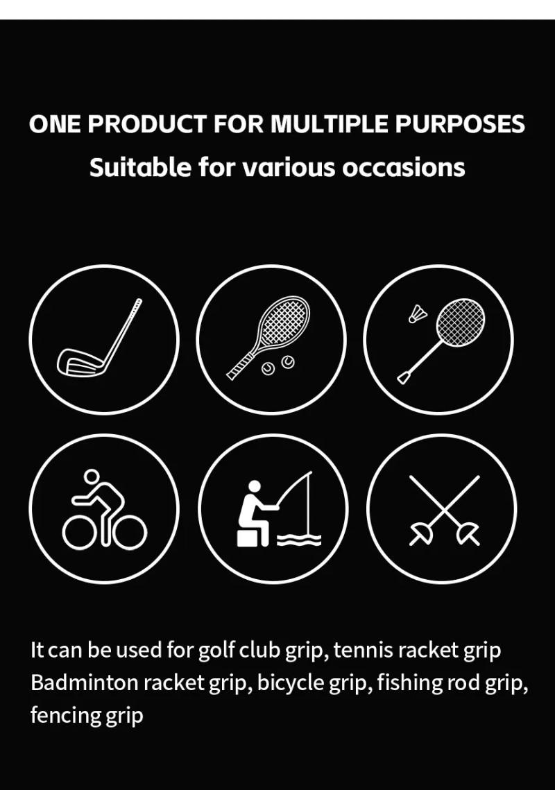Description Picture 6 of item3 or 6pcs Golf Grip Wrapping Tapes Innovative Regripping Solution for Golf Club GripsTacky Enjoy a Fresh New Grip Experience