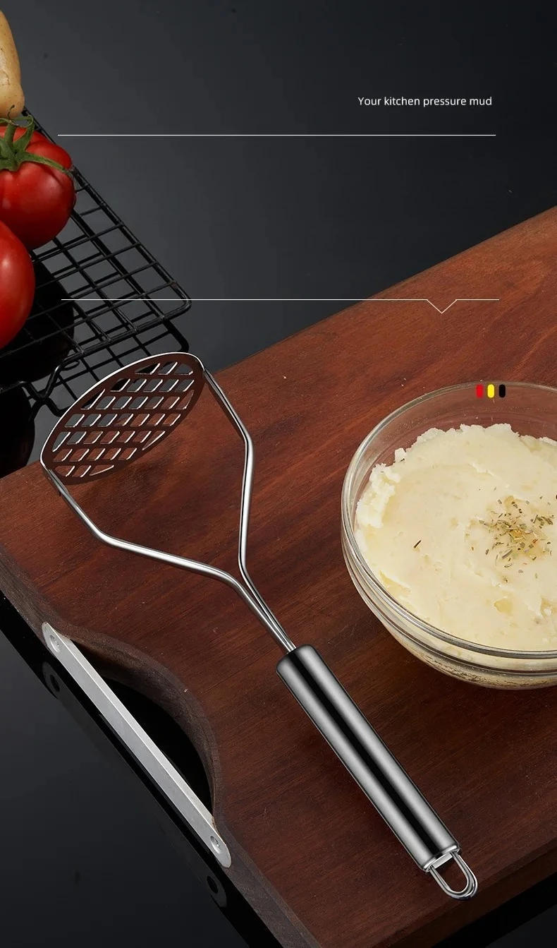 Description Picture 4 of itemStainless Steel Vegetable Masher Tool for Potatoes Pumpkin Fruit Manual Food Press Ricer Kitchen Utensil Gadgets Accessories