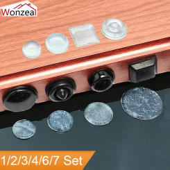 Various Size Cabinet Door Bumper Of Silicone Material For Kitchen Self-adhesive Furniture Damper Rubber Pad Stop Bed Barriers