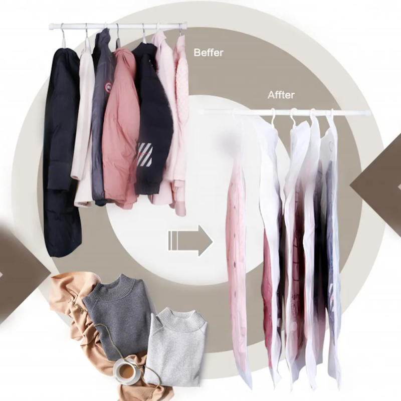 Description Picture 2 of itemHanging Vacuum Storage Bags,  Hanging Space Saver Bags, Hanging Storage Bags for Clothes, Vacuum Sealed for Suits, Dress, Jacket