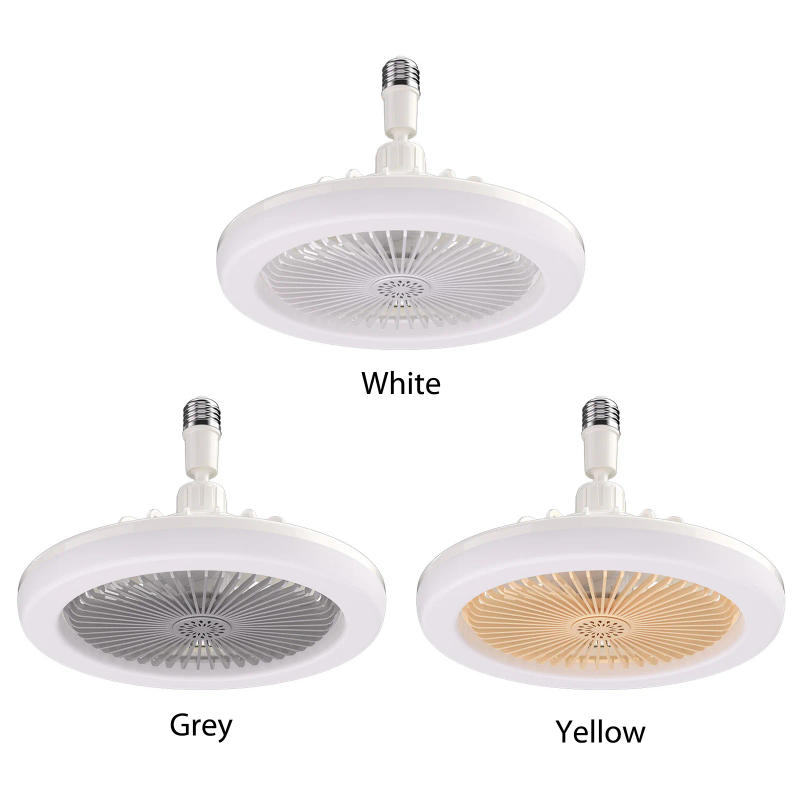 Description Picture 6 of itemCeiling Fan Lamp Universal E27 Light Holder Fan Chandelier 3-balde Mute Stepless Dimming Timing 3-gear Wind for Living Room