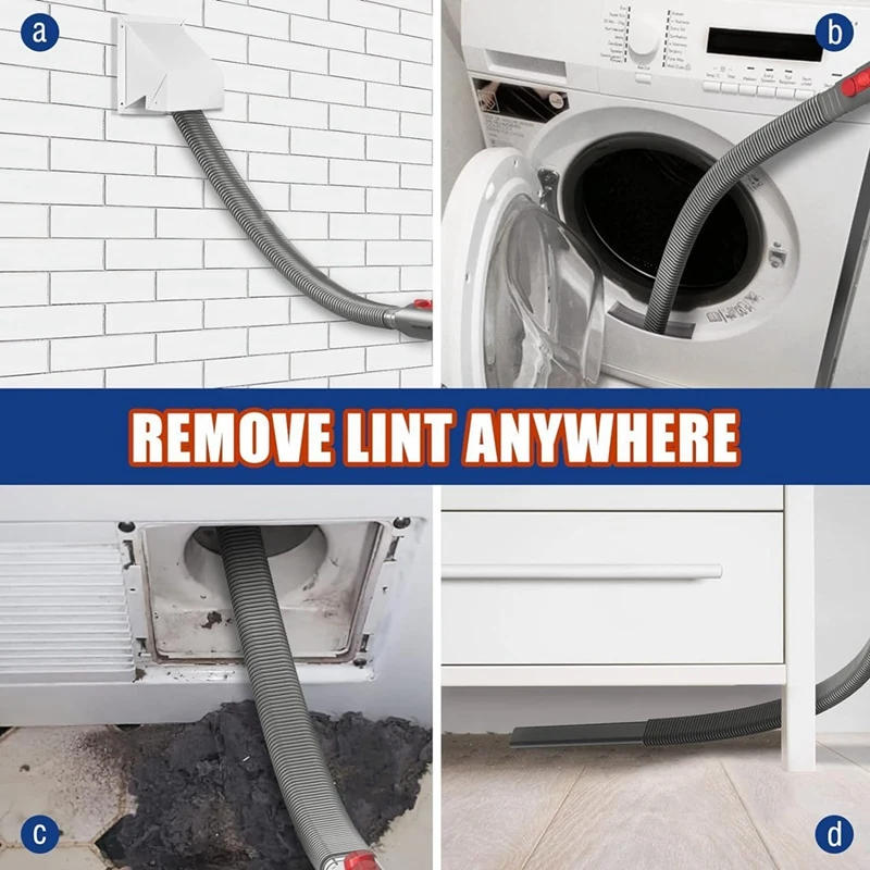 Description Picture 5 of itemDryer Vent Cleaner Kit And Crevice Tool For Dyson V7 V8 V10 V11 V12 V15 Vacuum Attachment Removes Deep Lint Adapter