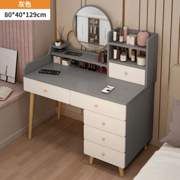 White Women Makeup Vanity Table Dresser Stand Bedroom Desk Makeup Table Storage Cabinet Coiffeuse De Chambre Home Furniture