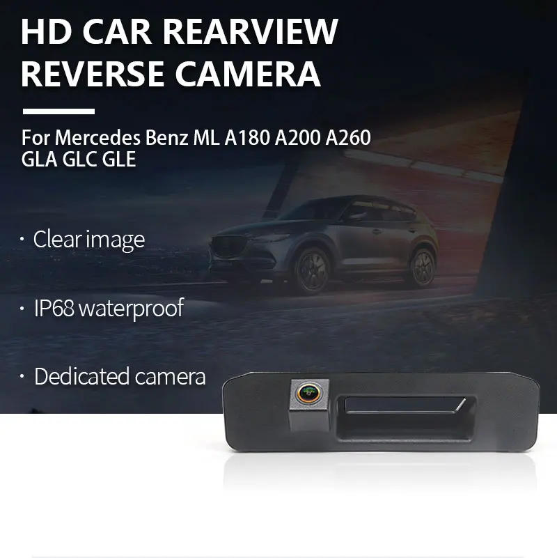 Description Picture 5 of itemAHD 1080P Car Rear View Reverse Trunk Handle Camera For Mercedes Benz ML A180 A200 A260 GLA GLC GLE Waterproof Backup Camera