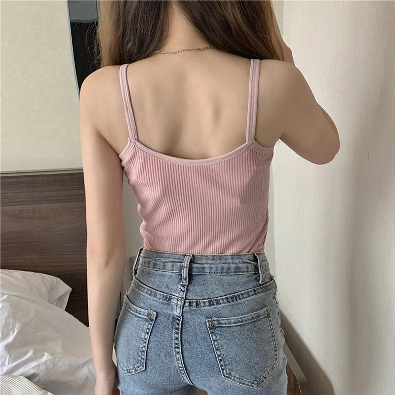 Description Picture 5 of itemWinter Keep Warm Vest Women's Plush Tops Thicken Bottoming Shirt Lingerie Warm Underwear Female Spaghetti Straps Camisole Tops