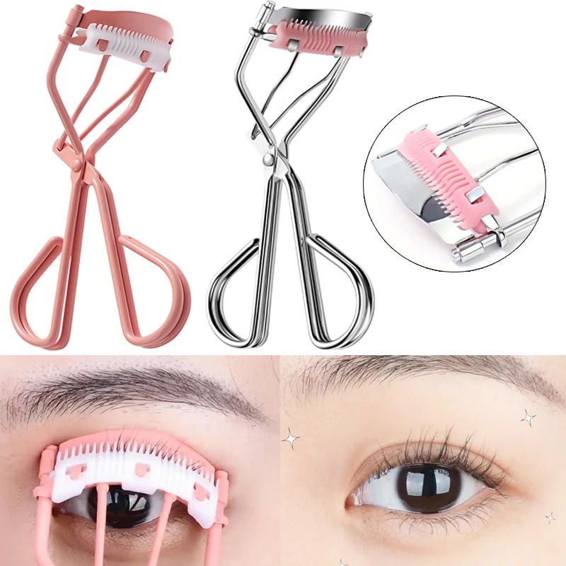 Description Picture 3 of itemProfessional Stainless Steel Eyelash Curler with Comb Portable Not Hurting Eyelashes Face Beauty Eyelash Curler Eye Makeup Tool