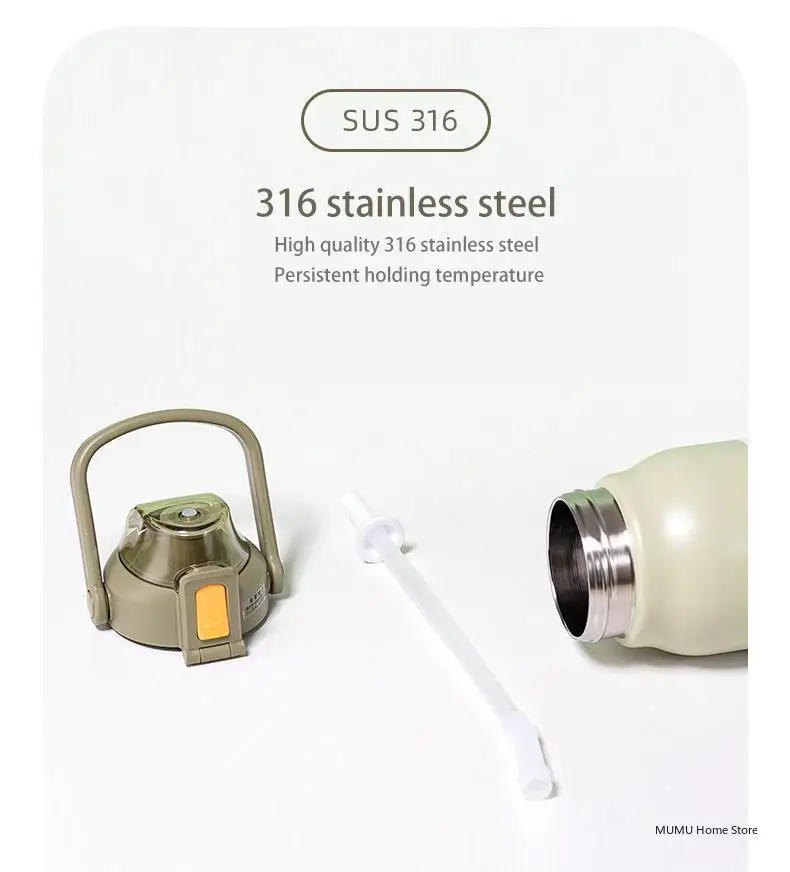 Description Picture 5 of itemDODGE Large Capacity Thermo Bottle Stainless Steel Thermal Water Bottle Tumbler Cold and Hot Vacuum Flask Travel Insulated Cup