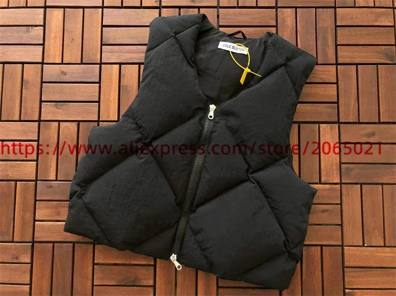 Description Picture 6 of itemArmy Green Layering Cole Buxton DOWN Vest Jacket Men Women CB Oversized Arm Holes Coats