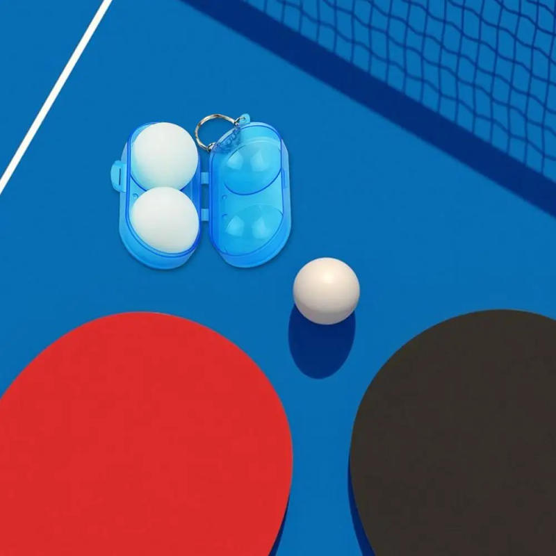 Description Picture 3 of itemTable Tennis Ball Container Box Hard Plastic Case Ping Pong Ball Storage Box With Keychain Table Tennis Accessories Gift