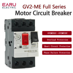 Motor Starter GV2ME Series Motor Protector Motor Circuit Breaker Push Button 3P Thermal Magnetic Type Motor Breaker MPCB Factory