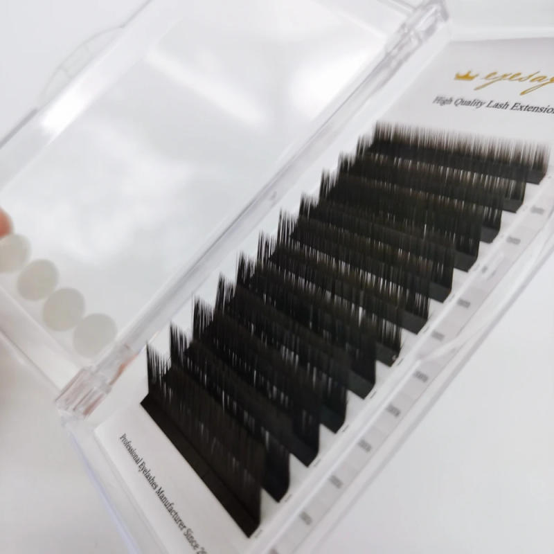 Description Picture 3 of itemL Curl False Eyelash Extension 8-15mm Mix Matte Black Mink Individual Lashes Extension Korean Make-up For Women Beauty