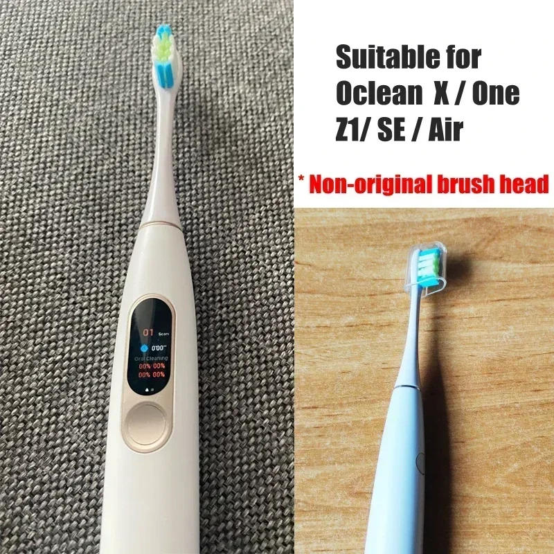 Description Picture 2 of itemReplacement Brush Heads for Oclean X PRO Elite/Flow/F1/One/X/All Series Sonic Electric Toothbrush DuPont Blue Green Soft Bristle