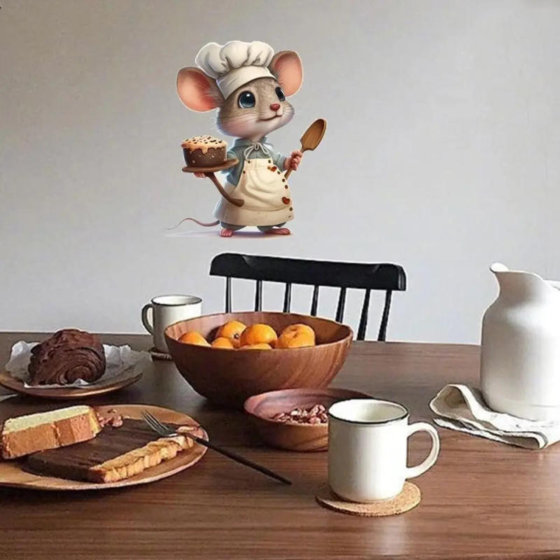 Description Picture 4 of itemCreative Cartoon Cute Mouse Self-adhesive Wall Stickers Bedroom Living Room Corner Stairs Home Decorative Wall Sticker Wallpaper