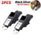 2PCS Black Silver
