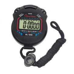 Kitchen Timers Classic Digital Professional Handheld LCD Chronograph Sports Stopwatch Timer Household Stop Watch With String