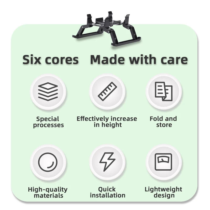 Description Picture 3 of itemSled Landing Gear for DJI AVATA 2 Drone Accessories,Foldable Extended Landing Legs Kit for DJI AVATA 2 Drone Protector