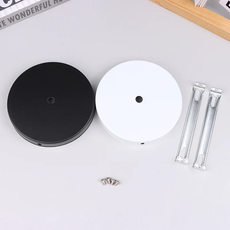 Description Picture 2 of itemHanging Chandelier Lamp Plate Metal Ceiling Fixed Chassis Wall Base Accessories 12cm DIY Retro Pendant Light Tools