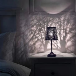 Modern Lampshade Barrel Shape Metal Engraved Lampshade Vintage Wall Light Lampshade Table Lamp Cover for Living Room Bedroom