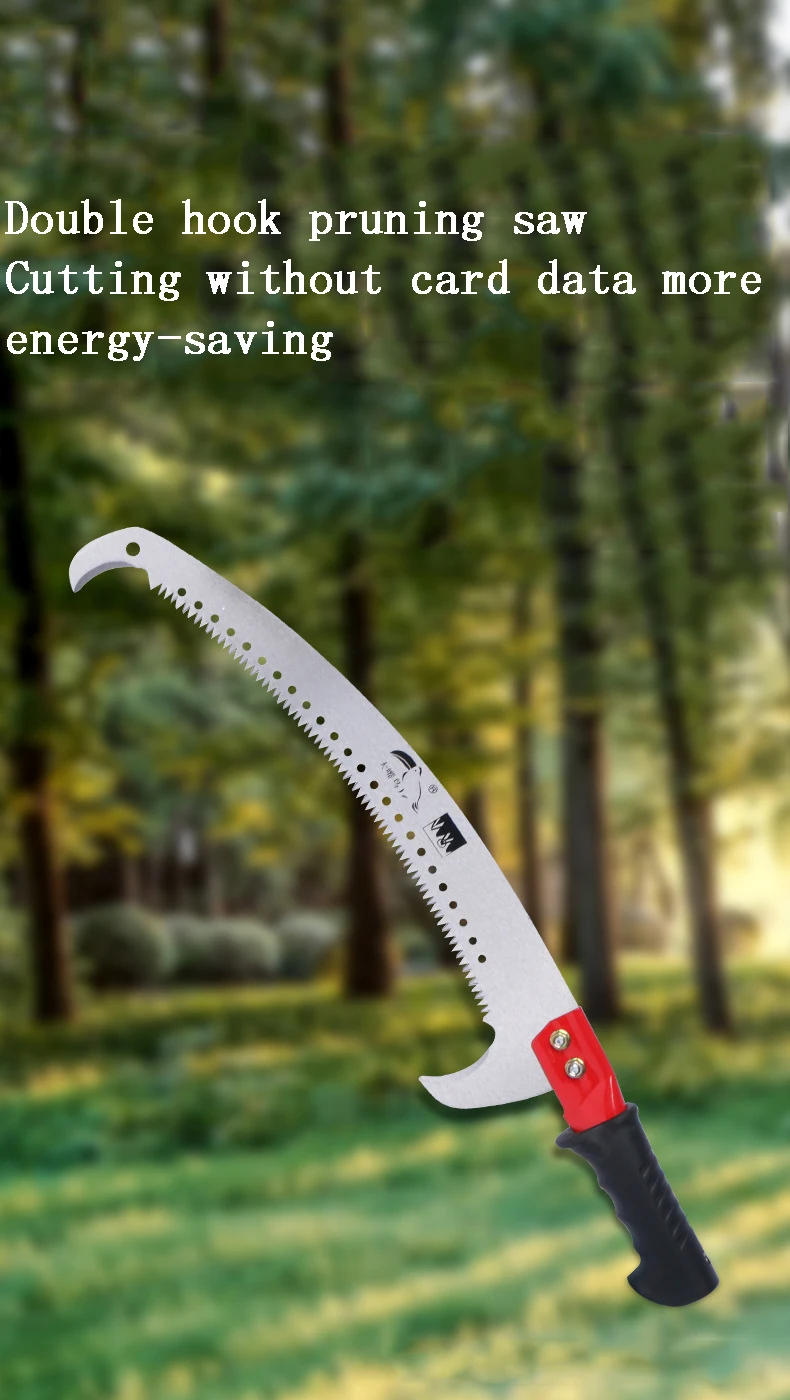 Description Picture 2 of itemSingle/Double Hook High Branch Saws High Altitude Telescopic Reciprocating Hand Saws Branch Garden Telescopic Pruning Tools