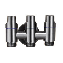 One-in Three-out Angle Valve Independent Switch Water Heater Toilet/Washing Machine Multi-function Three-Control Faucet