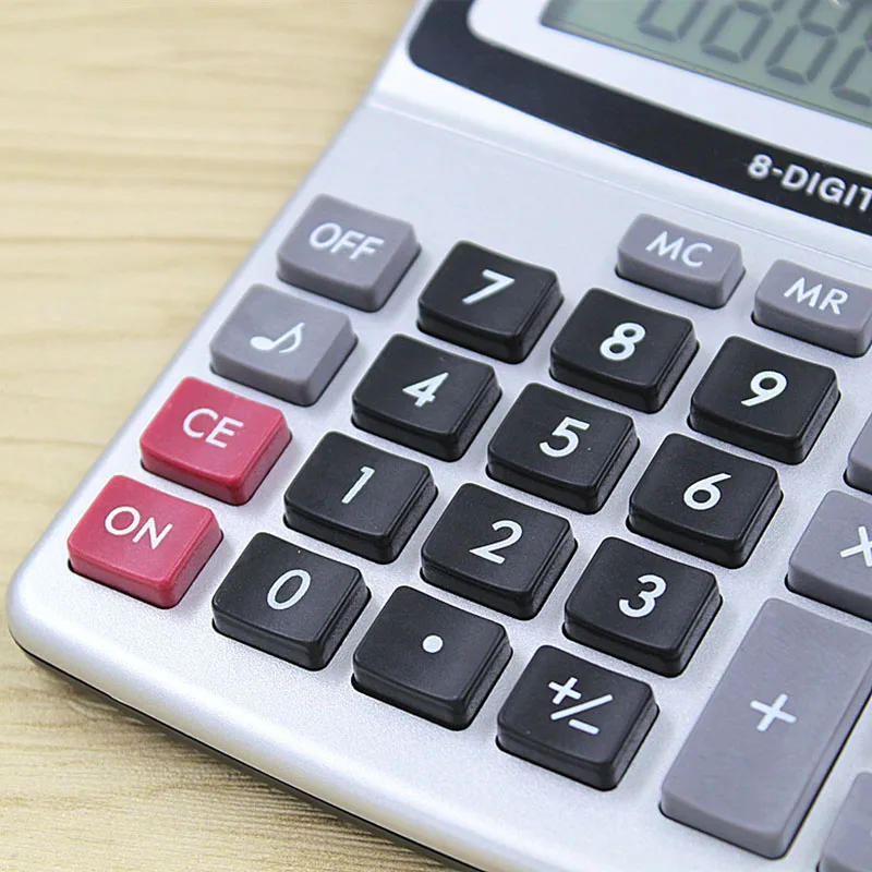 Description Picture 6 of itemCalculator KK-800A Metal Desktop Large Font Wide Calculator 8 A Business Computer Office Supplies with Manufacturer Wholesale