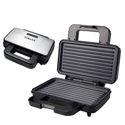 1000W Electric Sandwich Maker Double-sided Heating Bread Grill Baking Toaster Home Kitchen Breakfast Machine Pancake Pan 토스터기