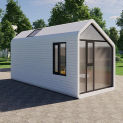 Customize  12? 24? 36? prefabricated container tiny homes villa modular triangle prefab houses for hotels resort  homestay