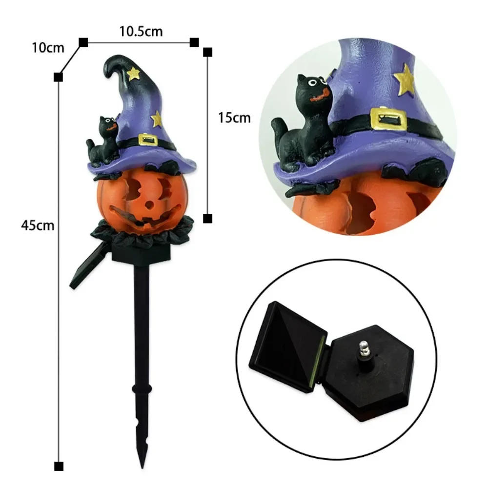 Description Picture 2 of item2024 Halloween Solar Lamp Waterproof Pumpkin Stake Lights Festival Decoration for Garden Balcony Yard Lawn Pathway Party Decor