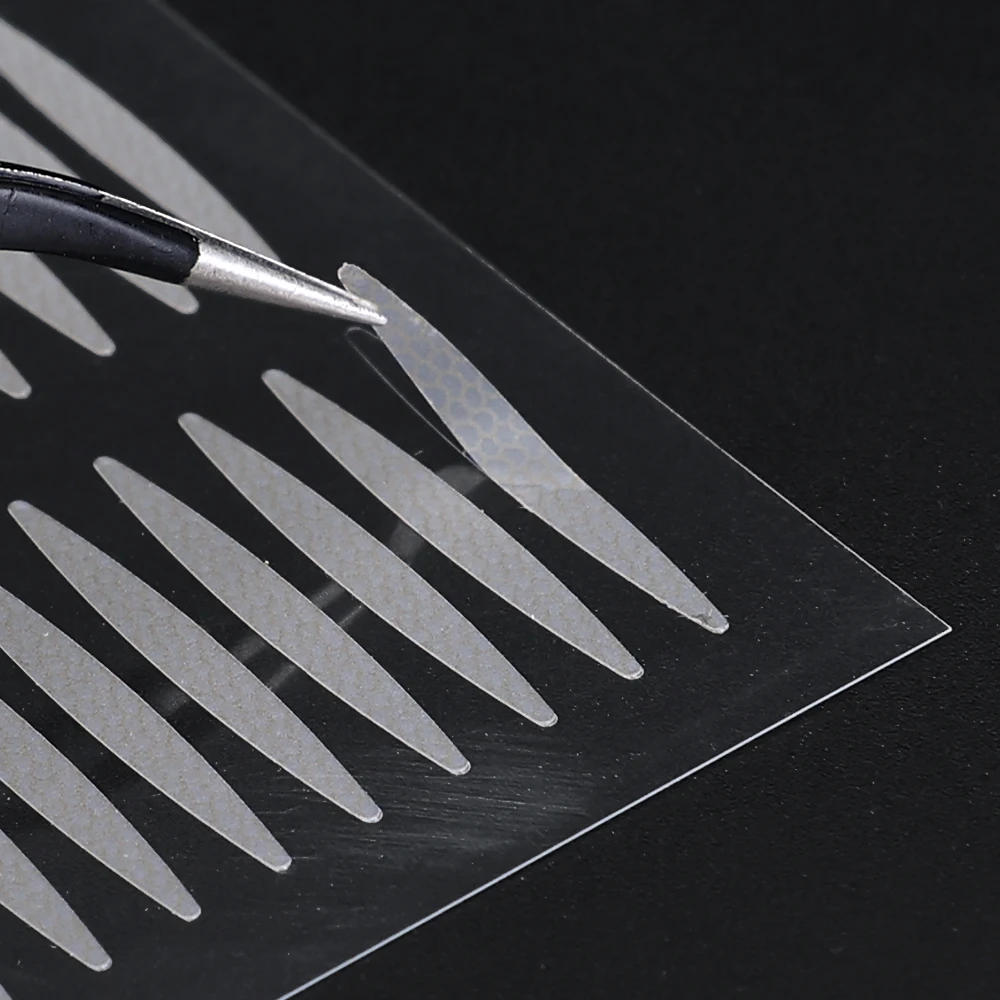 Description Picture 4 of item1Sheet Double Eyelid Tape Invisible Natural Eyelid Lift Band Self Adhesive Transparent Lace Fiber Waterproof Eye Stickers Tools