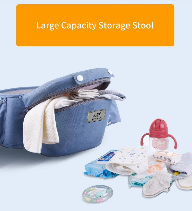 Description Picture 4 of itemErgonomic Backpack Baby Carrier Baby Hipseat Carrier carrying for children Baby Wrap Sling for Baby Travel 0-48 Months Useable