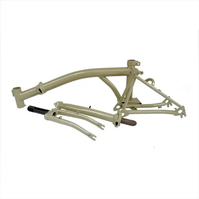 Description Picture 5 of item7Speed V Brake Tri-fold Chromium Molybdenum Steel Frame For Brompton Bicycle M Handlebar 74x112MM Frame